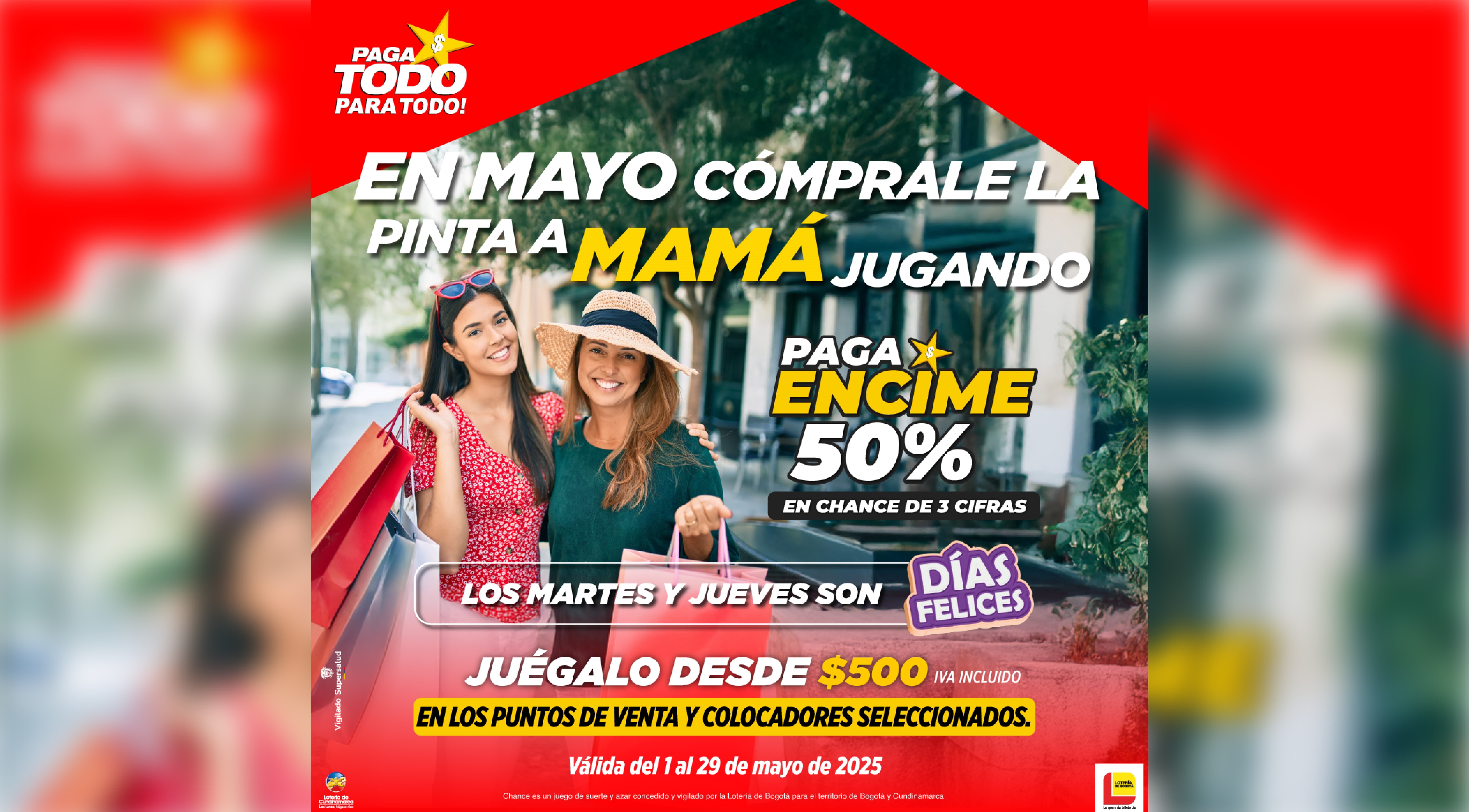 En mayo, ¡cómprale la pinta a mamá con los Días Felices Paga Todo!